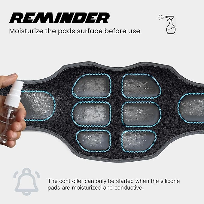 FDA Cleared - MHD TENS Muscle Stimulator - Dual TENS & PMS Functions, 12 Programs for Easy Abs Muscle Stimulation and Activation, Home Gym Use