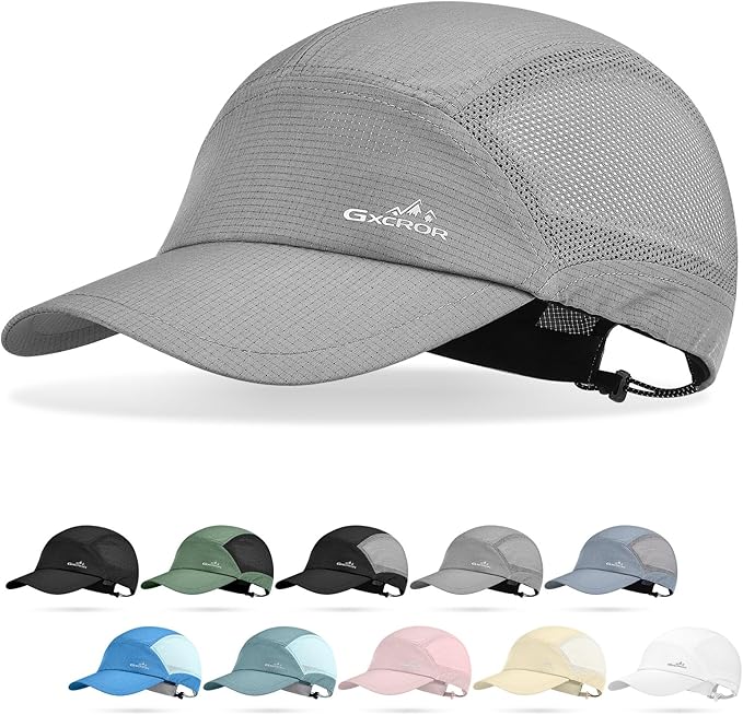GXCROR Performance Baseball Cap for Men & Women - UPF 50+ Running Hat, Lightweight Quick-Dry Sports Hat for Golf, Hiking, Gym