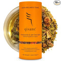 qìsane Honeysuckle Tea with Chinese Medicinal Plants - Dried Honeysuckle Flowers, Self Heal Spike, Lemon Verbena & Monkfruit to Help Support Detox & Ease Discomfort - 10 sachets (~30 cups)