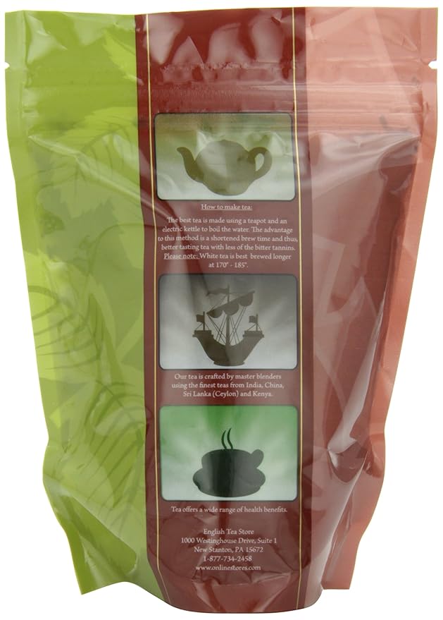 Sowmee White Tea Loose Leaf | Mildly Oxidized Chinese White Tea with Full-Body Flavor | 2oz Pouch | Late Harvest Spring Leaves with Oolong-Like Notes | English Tea Store