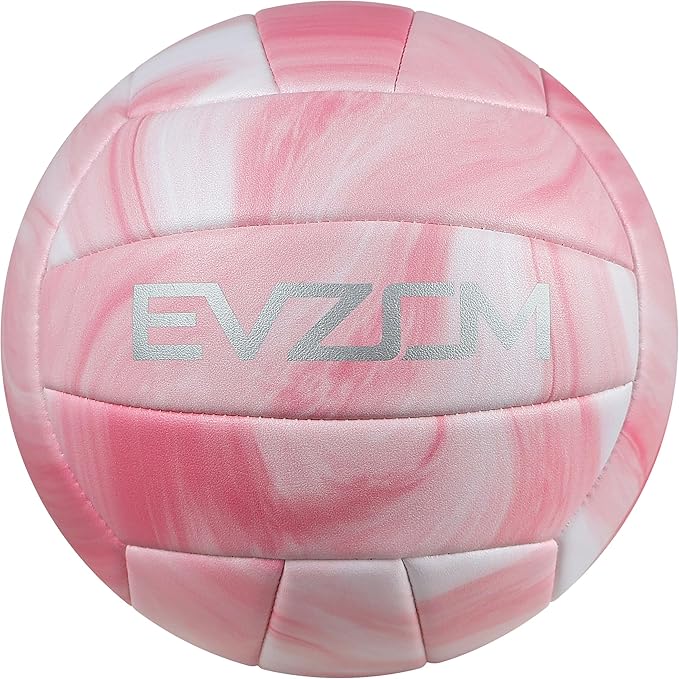 EVZOM Super Soft Volleyball Beach Volleyball Official Size 5 for Outdoor/Indoor/Pool/Gym/Training Premium Volleyballs Equipment Durability Stability Sports Ball