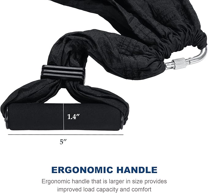 ZELUS Aerial Yoga Swing Sling Strong Yoga Hammock Kit Set Trapeze Inversion Equipment Include 2 Extensions Straps and Ceiling Mounting Kit