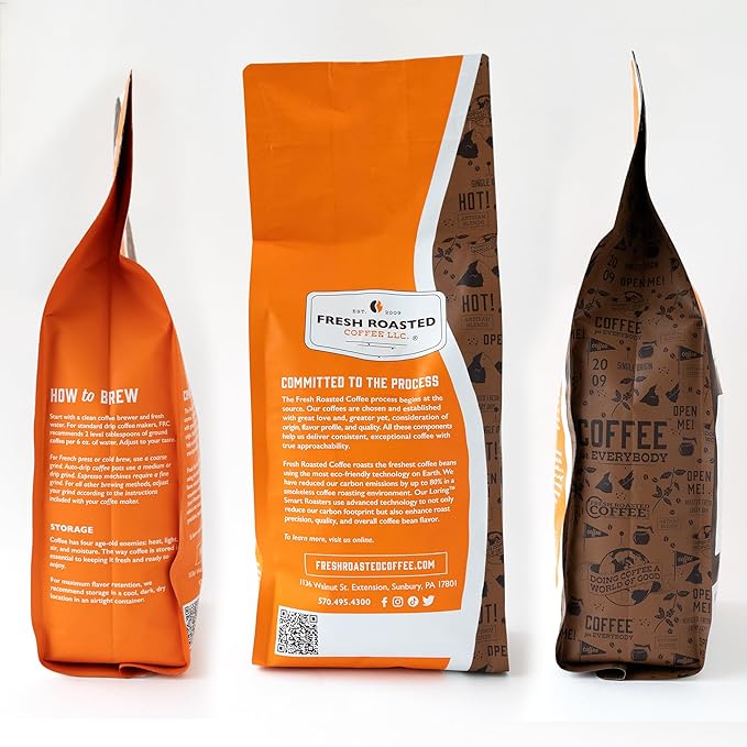 Fresh Roasted Coffee, Organic Montezuma Sunrise| USDA Organic, Kosher | Medium Roast 2 lb (32 oz) Whole Bean