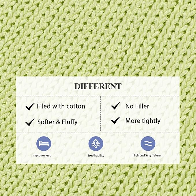 L'AGRATY Knitted Weighted Blanket - 60"x80" 15lbs Cooling Chunky Knit Heavy Blanket for Adults Braided Crochet Throw Thick Cable Yarn Knit Decorative No Beads Evenly Weighted Machine Washable