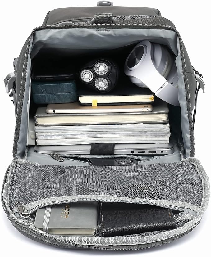 Kalesi Gym Duffle Bag Backpack 4-Way Waterproof with Shoes Compartment for travel Sport Hiking laptop (gray)