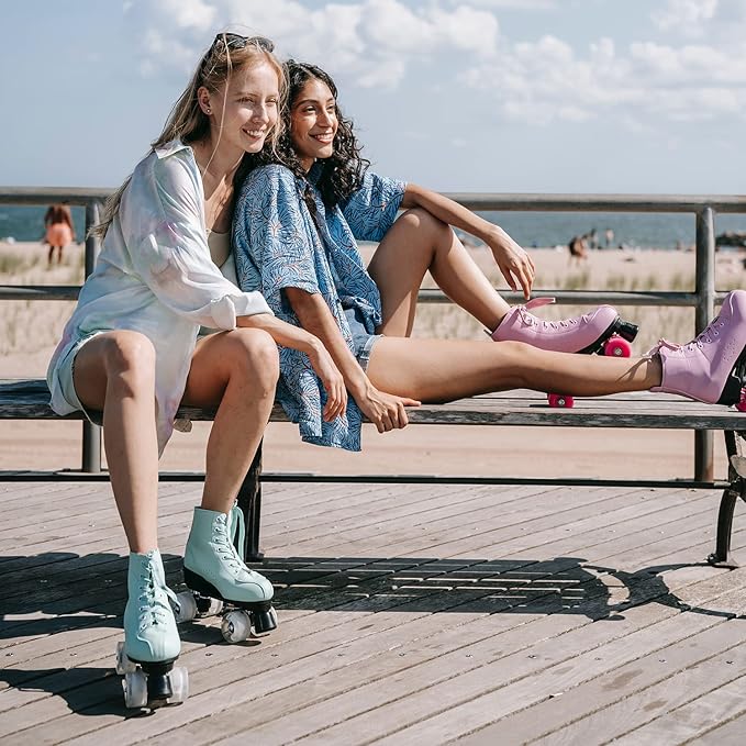 FREEDARE Roller Skate Wheels 54mm/58mm and Bearings Indoor Outdoor Luminous Light Up 83A with T Tools for Double Row Skating and Skateboard (8 Pack)