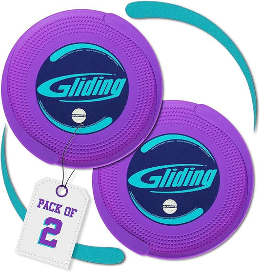 Gliding Discs for Working Out - Exercise Sliders for Carpet & Hardwood Floors 1 Pair, Authentic Workout Sliders Disc for Full Body Resistance Workout, Includes 4 Streaming Video Workouts