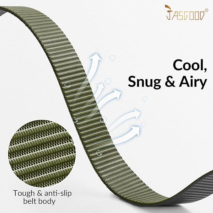 JASGOOD Nylon Canvas Breathable Military Tactical Men Waist Belt With Plastic Buckle