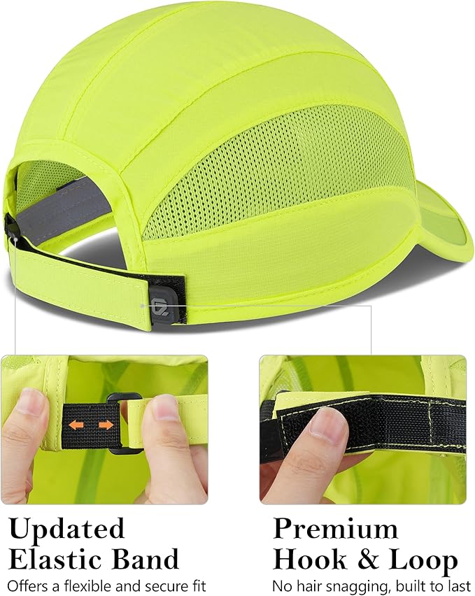 GADIEMKENSD Quick Dry Run Hat Cooling Breathable Mesh
