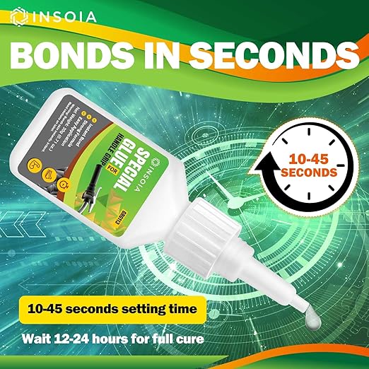 Grip Glue, 20g Quick Dry Handlebar Grip Adhesive for Motorcycle, Dirt Bike, ATV, Bicycle, Ebike & Snowmobile ??Quick-Dry, Waterproof, Flexible Repair Clear Glue