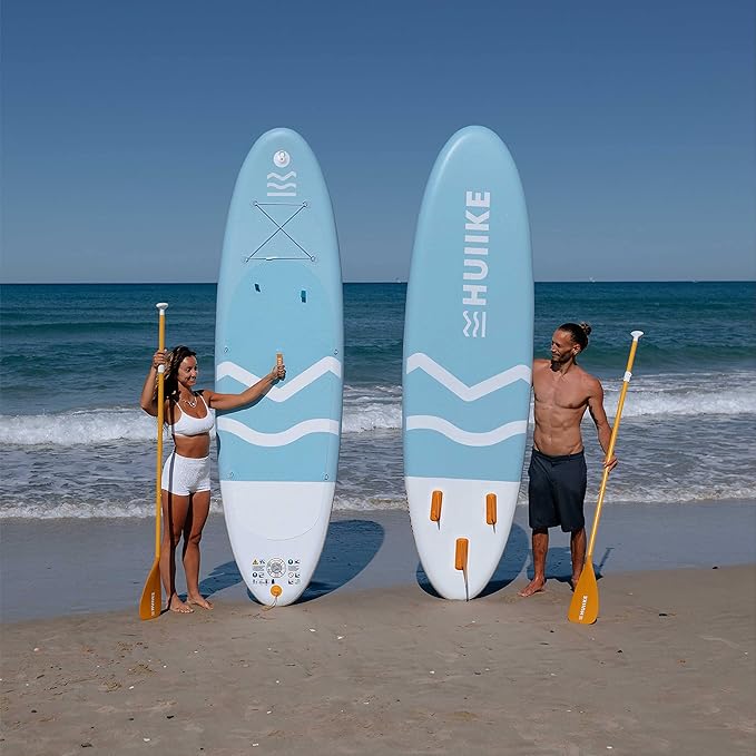 Inflatable Paddle Board for Adults with Accessories Included, Oar, Fins, Pump. Stand Up Paddleboard Great Stability and Resistance. 10’ x 33" x 5.9", Maximum Load 286 lb