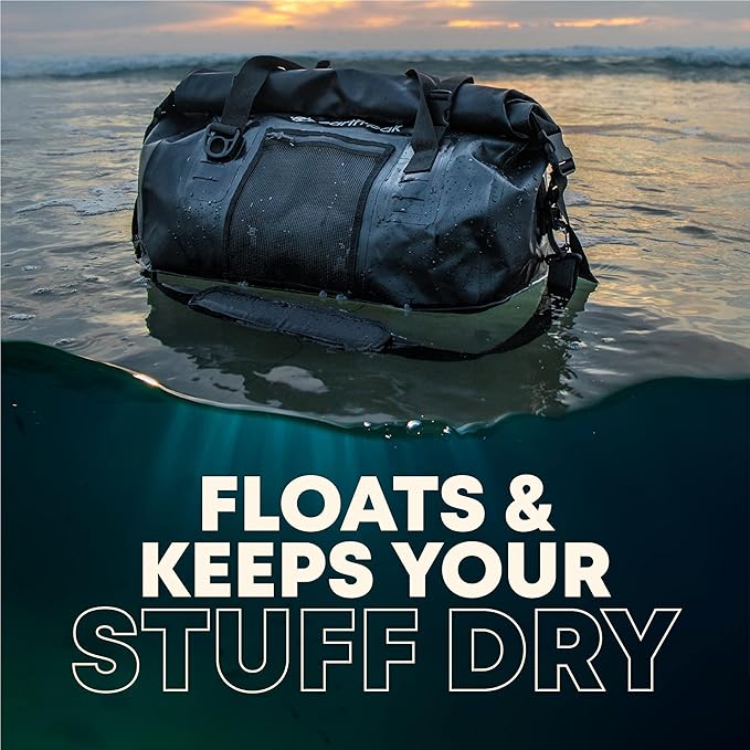 Earth Pak Waterproof Duffel Bag - Heavy Duty Motorcycle Dry Bag with Large Storage Space Perfect for Traveling, Camping, Kayaking, Fishing & Canoeing Bag 50L/70L/90L/120L Sizes