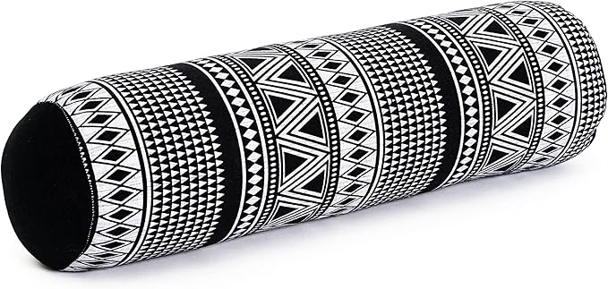 Leewadee Small Yoga Bolster – Shape-Retaining Cervical Neck Roll, Tube Pillow for Comfortable Reading, Kapok Filling, 22 x 6 x 6 inches