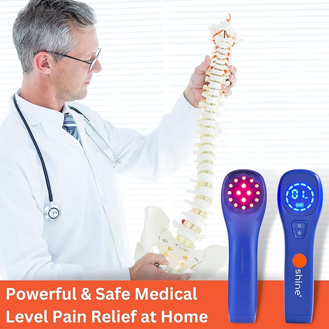 Red Light Therapy for Body - Clinical Grade Red Light Therapy Plus Infrared Light Therapy - LED Light Dual Wavelength 660/850nm. Joint and Muscle Infrared Red Light Therapy Device High Power by SHINE