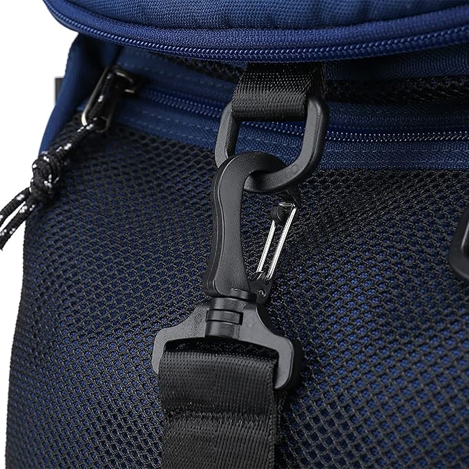 Kalesi Gym Duffle Bag Backpack 4-Way Waterproof with Shoes Compartment for travel Sport Hiking laptop (dark blue)