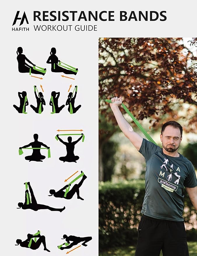 Fabric Resistance Bands for Women – 5 Level Exercise Bands Resistance Set, Resistance Bands for Working Out with Handles, Workout Bands Resistance for Women, Yoga, Pilates, Glutes, Legs,Vigor Yellow