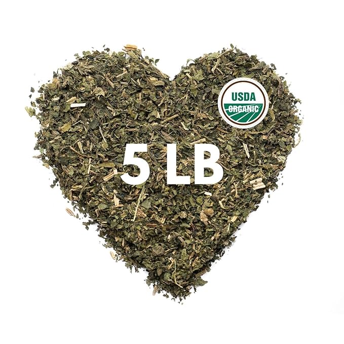 Super Value Pack 5 LB - Organic Stinging Nettle Leaf Tea - Allergy Relief, Fluid Balance - Support Hair, Skin