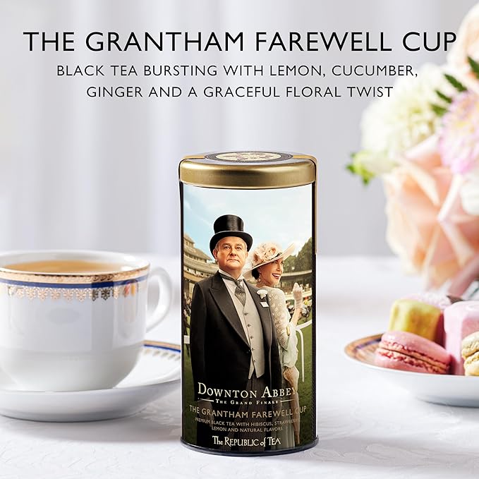 The Republic of Tea — Downton Abbey The Grantham Farewell Cup Black Tea, 36 Tea Bags