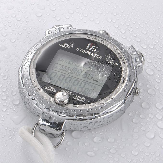 LAOPAO Melt Stopwatch, Clock Daily Rainproof Digital Timer for Sports Match,Competition,Coach,Referee,Training,Timing