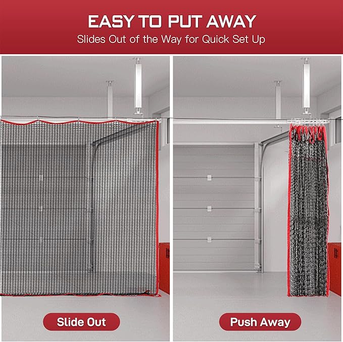 Golf Netting, 10ft, 15ft, 20ft Sports Netting - Heavy Duty High Impact Multi-Sport Practice Net for Golf, Baseball, Soccer, Hockey, Lacrosse, Backyard Driving & Training Barrier