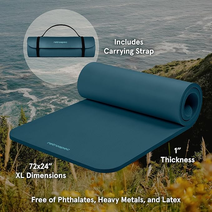 Retrospec Solana 1 inch Yoga Mat