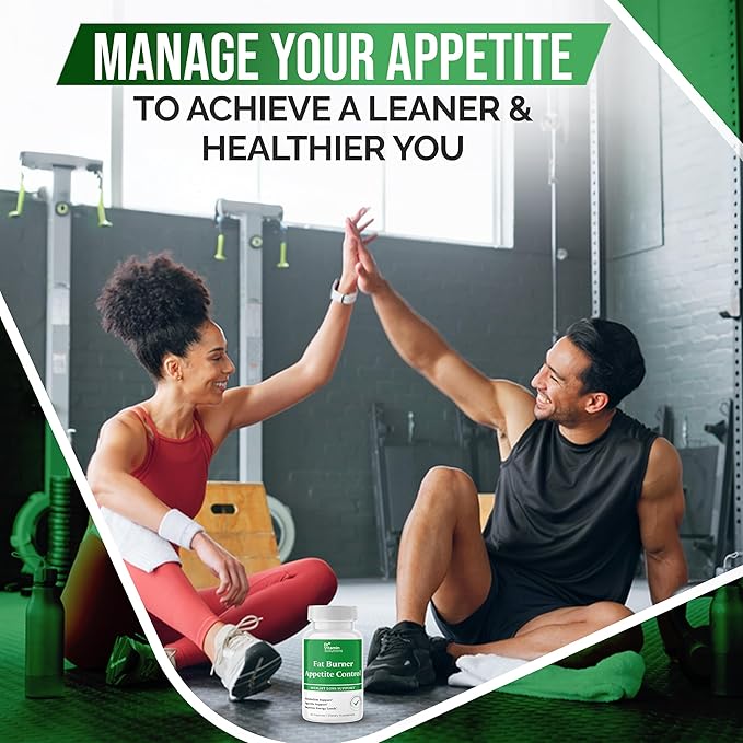 DR VITAMIN SOLUTIONS Fat Burner & Appetite Control Weight Loss Supplements for Women & Men - Metabolism Booster w/L-Carnitine, CLA, Chromium - Appetite Suppressant for Weight Loss - 60 Capsules