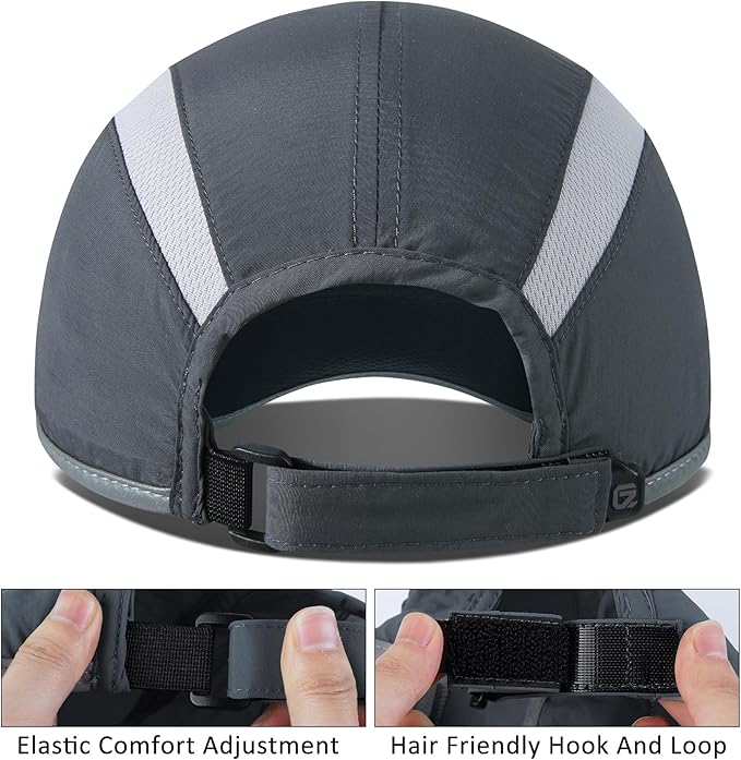 GADIEMKENSD Reflective Folding Outdoor Hat Unstructured Design UPF 50+ Sun Protection Sport Hats for Womens and Mens