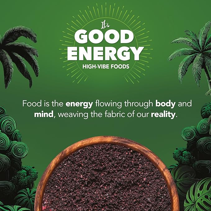 It’s Good Energy Organic Amazonian Wild Acaí Powder | Freeze-Dried | 8x More Antioxidants, Rich in Omega 3-6-9 | Non-GMO, Gluten-Free, Keto | No Sugar | Great for Smoothies & Drinks