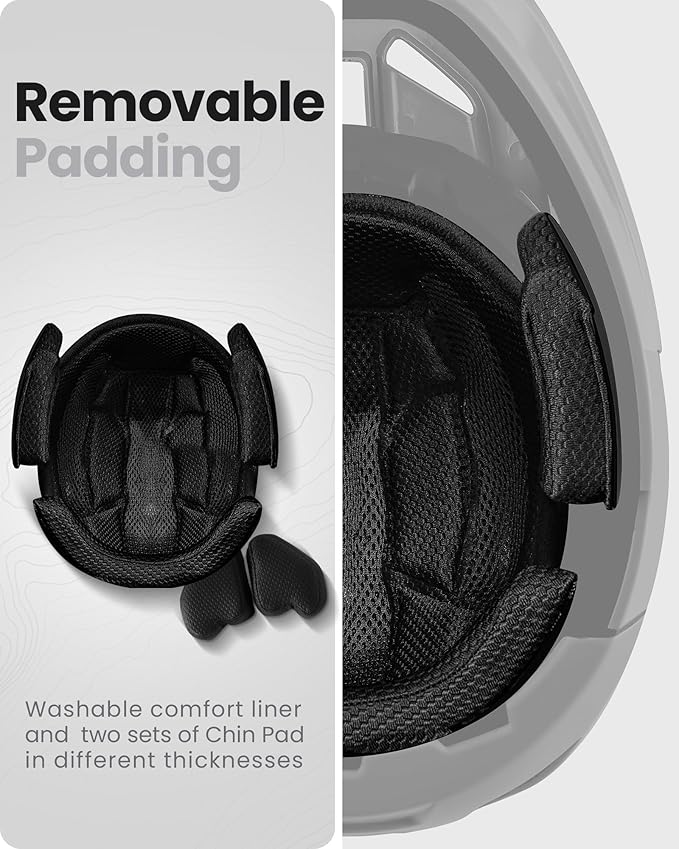 OutdoorMaster MIPS Full Face Mountain Bike Helmet for Men & Women - Two Removable Chin Pad, Ventilation Lightweight - Racing Downhill DH BMX MTB Helmet