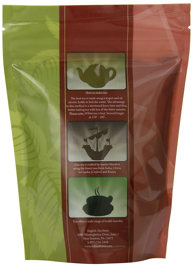 Organic Earl Grey Loose Leaf Tea 4oz Pouch | Premium Black Tea with Natural Bergamot | Medium Caffeine High Antioxidants | Kosher Vegan | Small Batch Packed by English Tea Store