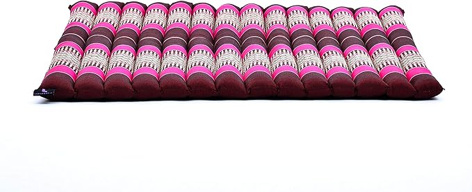 Leewadee Zabuton Seating Cushion – Square Floor Seat for Meditation Exercises, Light Yoga Mat Filled with Kapok