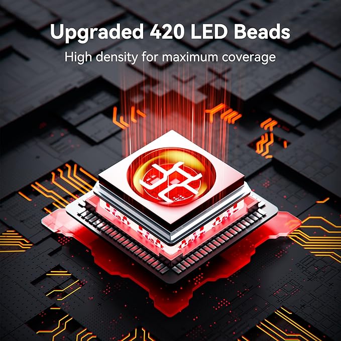 Red Light Therapy Mat, 40" x 16.5" Red Light Therapy for Body with 420LEDs, 660nm 850nm Infrared Light Therapy with Timer for Back Shoulder Waist Knees for Women Men