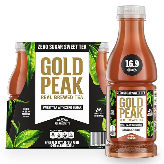 Gold Peak Tea, Diet Tea, 16.9 fl oz, 6 Pack