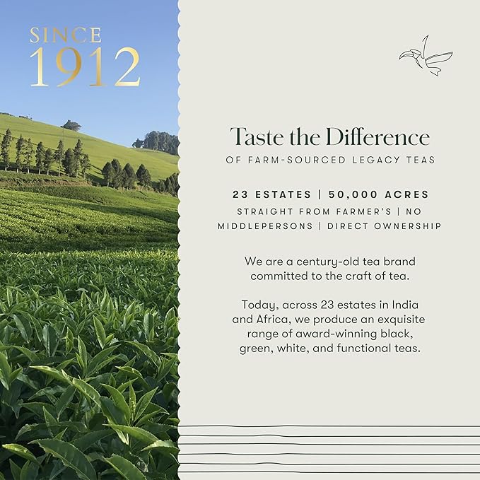 Luxmi Estates - Holy Basil - Organic Tulsi Tea - Loose Leaf - 50g (25 Cups) | With Tulsi and Ginger | Provides Immune Support, Stress Relief and Uplifts Mood