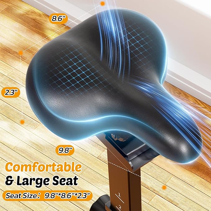 Exercise Bike Stationary Bikes for Home Cycling Bike Indoor Bike with Comfortable Seat Cushion LCD Monitor Silent Belt Drive 300 lbs Weight Capacity Heavy Flywheel