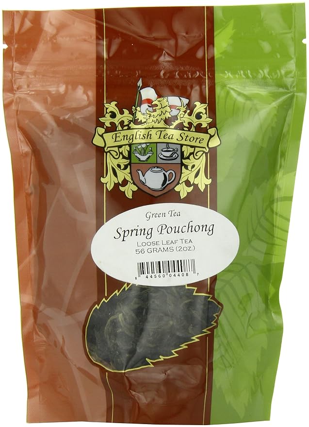 Spring Pouchong Tea Pouches - 2oz | Loose Leaf Taiwanese Oolong | Handcrafted in Pinglin, Taiwan | Fragrant and Mild Tea | Traditional Small Batch | Floral Aroma & Semi-Oxidized