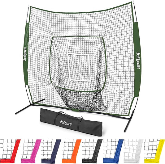 GoSportsGoSports Team Tone 7' x 7' Baseball & Softball Practice Hitting & Pitching Nets in Team Colors