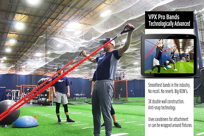 VPX Power Resistance Training System 3.0 | Total 3-Way Stacking Home, Gym, Sport Fitness | Men & Women | 220 LBs Adjustable Suspension Resistant Strength | Leg, Squat, Press, Push, Glute, Arm, LAT