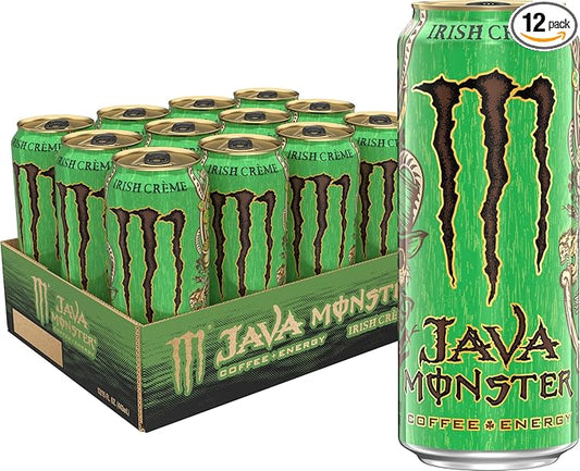 Java Monster Irish Creme, Coffee + Energy Drink, 15 Ounce (Pack of 12)