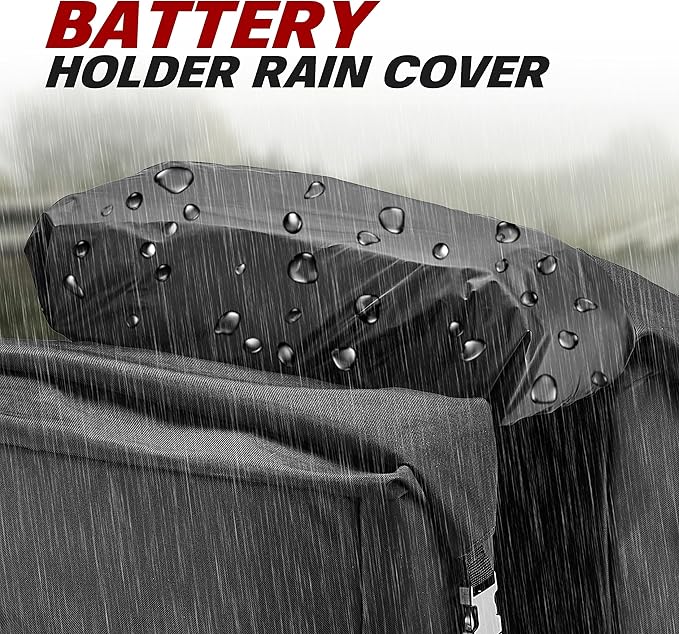 Ibera Bike Bag MIK Panniers 52.7L for Ebikes - Clip-On bike Bags For Bicycles with Built-in Battery Holder & Rain Cover - Water-Resistant Bike Rack Bag with Reflective Trim - ONLY FOR MIK RACKS