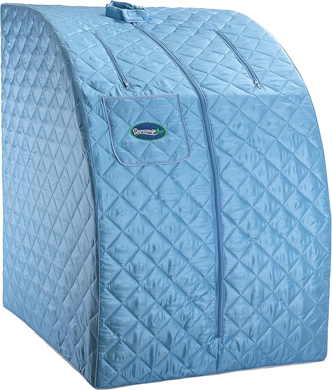 Durasage Portable Personal Steam Sauna for Home – Foldable Full Body Spa Tent with 800W Steam Generator, 60-Min Timer, Chair Included for Relaxation & Wellness
