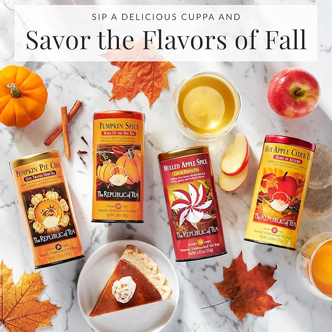 The Republic of Tea – S’mores Herbal Chocolate Tea Tin, 36 Low-Caffeine Tea Bags