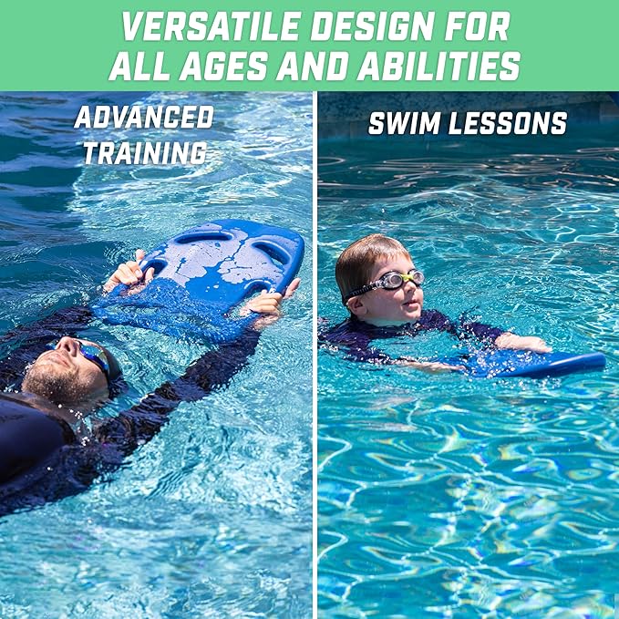 GoSports Swim Kickboard for Swimming Training - Choose Adult Size or Kids Size - X5 Pool Exercise Kickboard