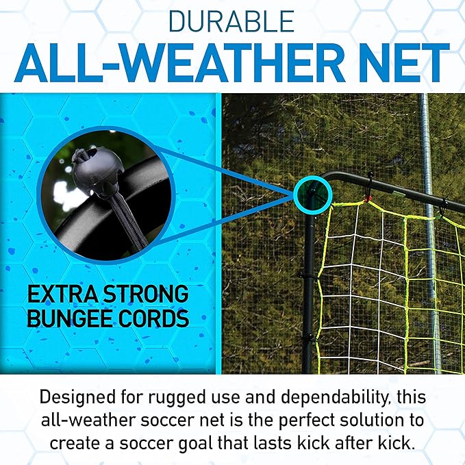 Franklin Sports Soccer Rebounder - Tournament Steel Rebounding Net - Perfect for Backyard Practice and Training - 12' x 6' & 6' x 4'