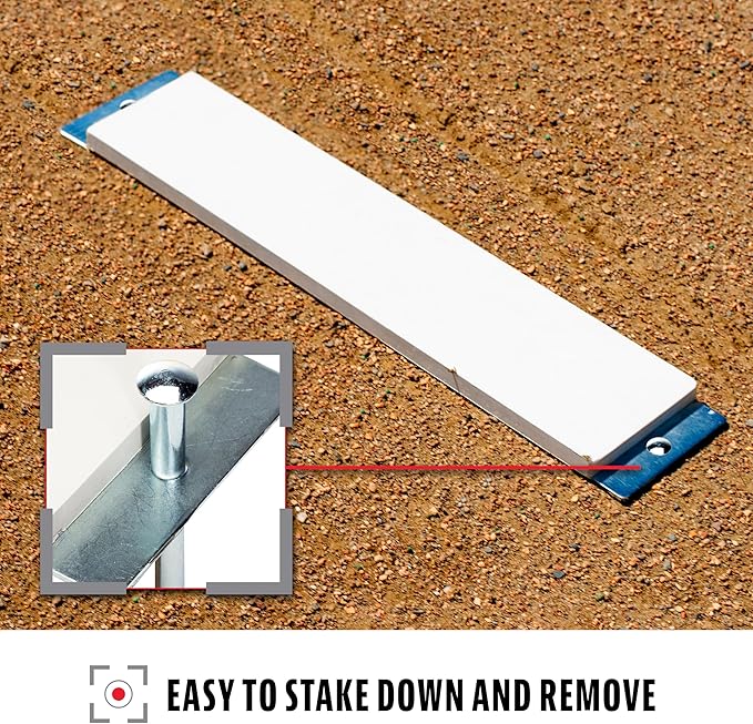 Franklin Sports Pitcher's Rubber - Softball + Baseball Pitching Rubber - Portable Mound - Indoor + Outdoor Pitchers Plate - 18" or 24"