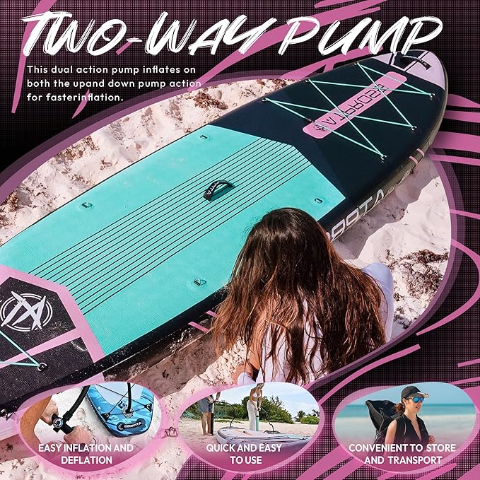 11'6"x35" Inflatable Paddle Board, 450lbs Extra Wide Stand Up Paddleboard for Adults with Premium SUP Accessories Kit & Backpack, Blow Up Kayak Non-Slip Stable Deck Boat for Yoga Fishing Surf