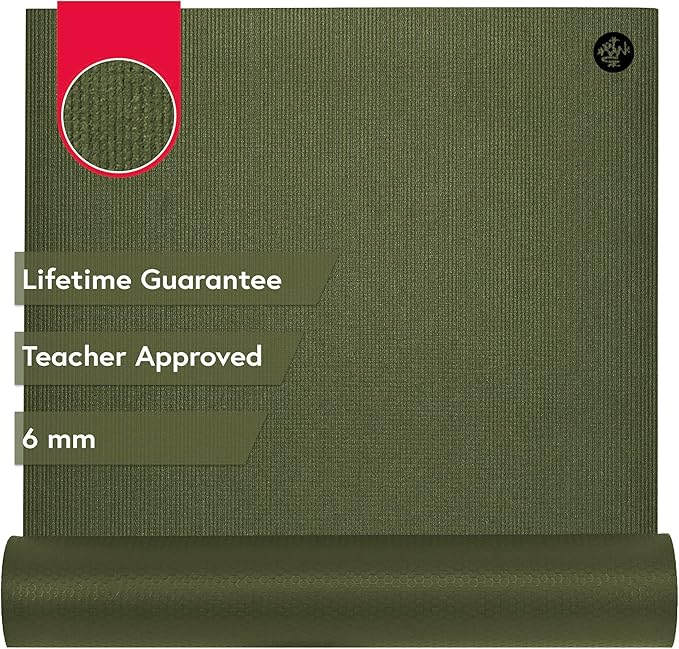 Manduka PRO Yoga Mat - 6mm | Lifetime Durability | Hygienic Construction | Premium Studio Quality | Teacher Approved