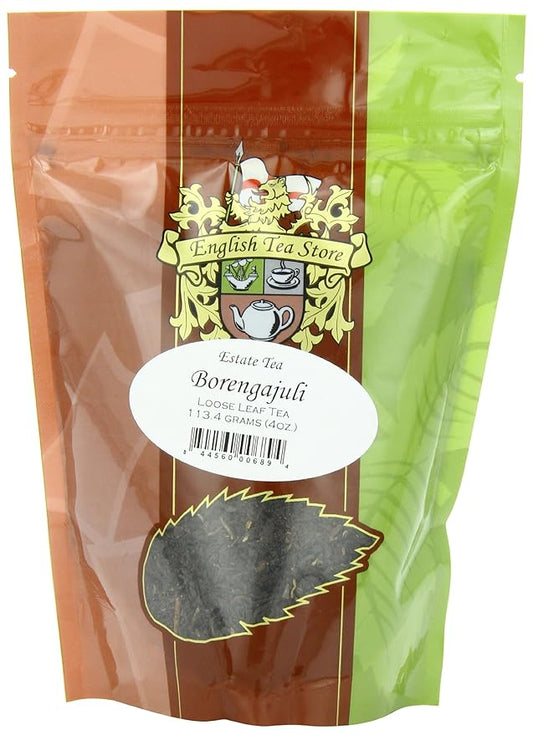English Tea Store Loose Leaf, Borengajuli Estate Tea Pouches, 4 Ounce