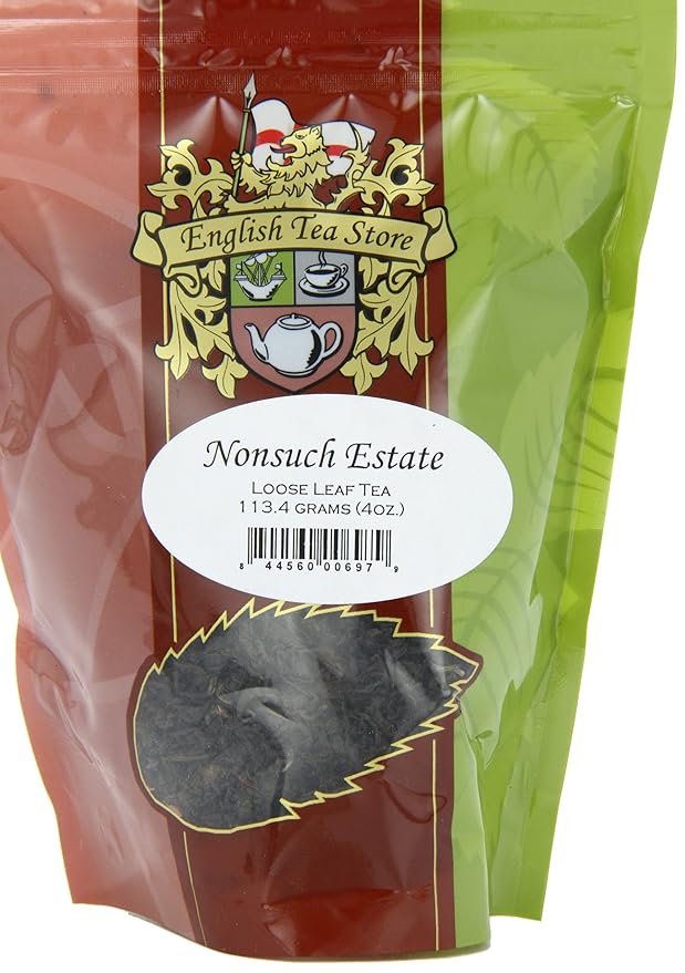 Nonsuch Estate Loose Leaf Black Tea Pouches - 4oz | Nilgiri Tea from South India | Fruity Floral Breakfast Tea | Grown at 5000 ft Elevation | Ethical Tea Partnership Sourced | Bold Morning Flavor