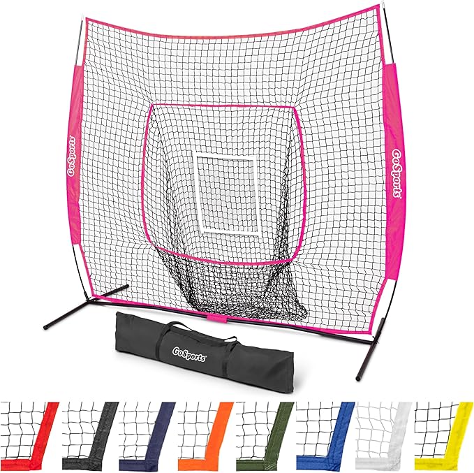 GoSportsGoSports Team Tone 7' x 7' Baseball & Softball Practice Hitting & Pitching Nets in Team Colors